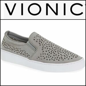 𝅺VIONIC Splendid Leather Suede Midi Perforated Slip On Loafer Sneaker 6.5.
